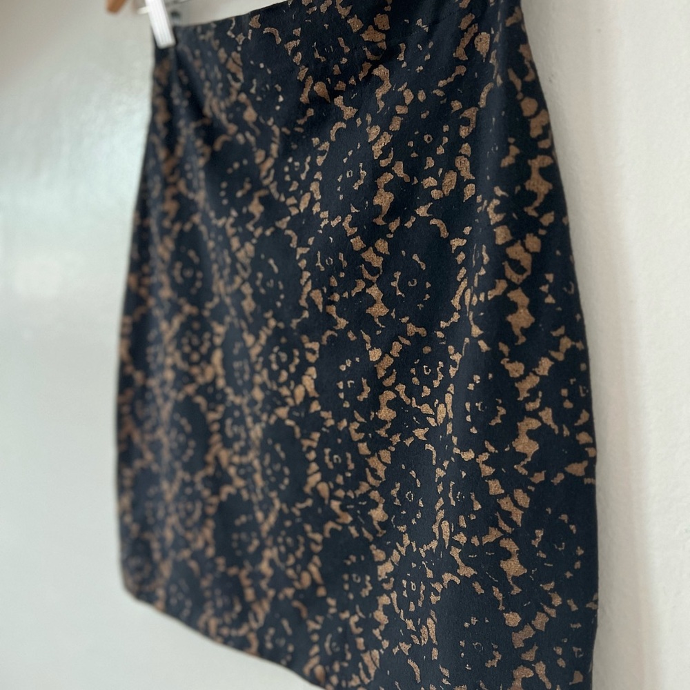 VTG 90s MINT Jonathan Miller London navy caramel suit leopard S/M matching set - Picture 11 of 16